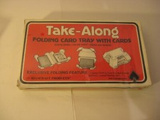 Vintage Take Along Folding Card Tray Stancraft Products in box cards sealed