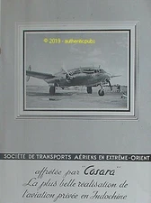 ADVERTISEMENT AIR TRANSPORT COMPANY EXTREME EAST AIRCRAFT COSARA INDOCHINA 1952
