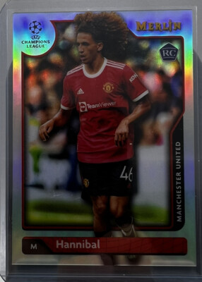 HANNIBAL MEJBRI 2021-22 Merlin Chrome RC REFRACTOR Manchester United TUNISIA