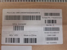 New, Dell, 0VKWRF, Series Power Button Fingerprint Reader