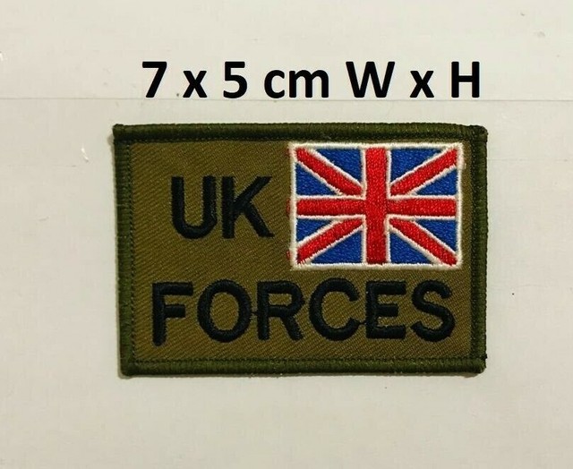 Union Jack Poppy Velcro Patch Remembrance Army Military Sew on Badge