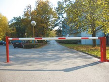 Handschranke mit Gasdruckfeder manuelle Schranke, Sperrschranke Schrankenbaum