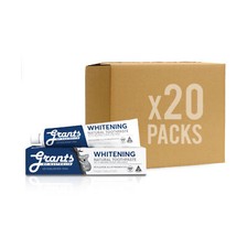 20 x 110g Grants Australia Natural Whitening Toothpaste with Baking Soda