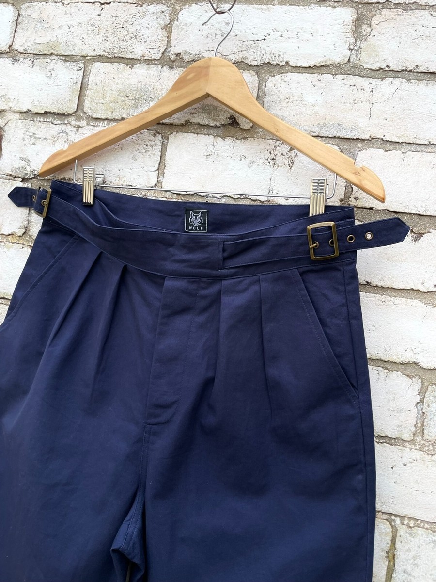 Gurkha pants britsh army リネン混　1950s Gurkha Pants British Military 1950s Army Trousers Belted