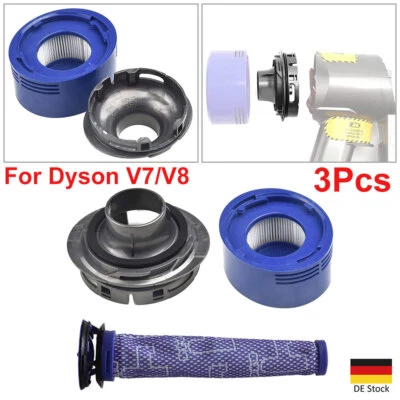 MARKENLOS Motor-Heckabdeckung Und Heckfilter-Kit Für Dyson V7 V8 Staubsauger-Ersatzteile