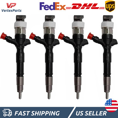 4PCS Fuel Injector 095000-5921 23670-0L020 For Denso Toyota Hiace Hilux 1KD-FTV