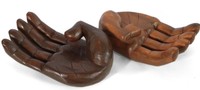 Wooden Hand Shaped Ornament Sculpture Bowl Holder Solid Wood Carving Huge 19 Wooden Hand Shaped Ornament Sculpture Bowl Holder Solid Wood Carving Huge 19