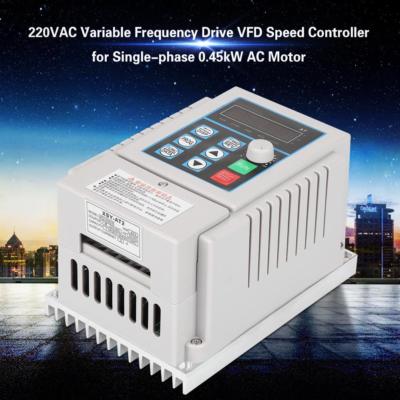 AT2-0450X 220V VFD Variable Frequency Inverter for 1 phase 0.45kW AC Motor KL