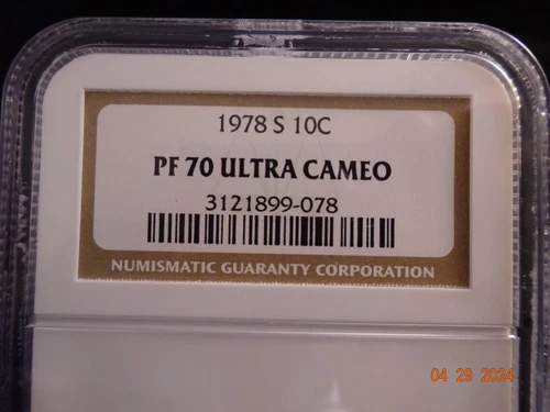 1978-S Roosevelt Clad Proof Dime NGC PF70 Ultra Cameo