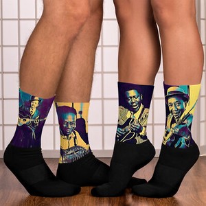 Blues Legends Socks 4 Classic Blues Artists Musician Gift