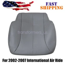 For 2002-2007 International Air Ride Driver Bottom Replacement Seat Cover Gray