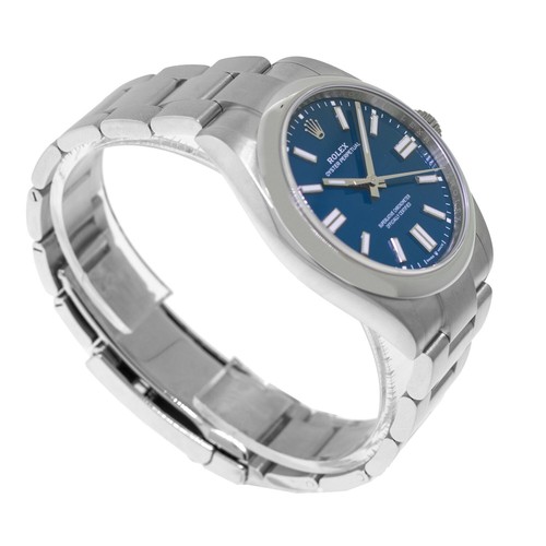 Rolex NEW RELEASE 2025 Oyster Perpetual 41mm Steel Blue Index Dial 134300 - Picture 5 of 9