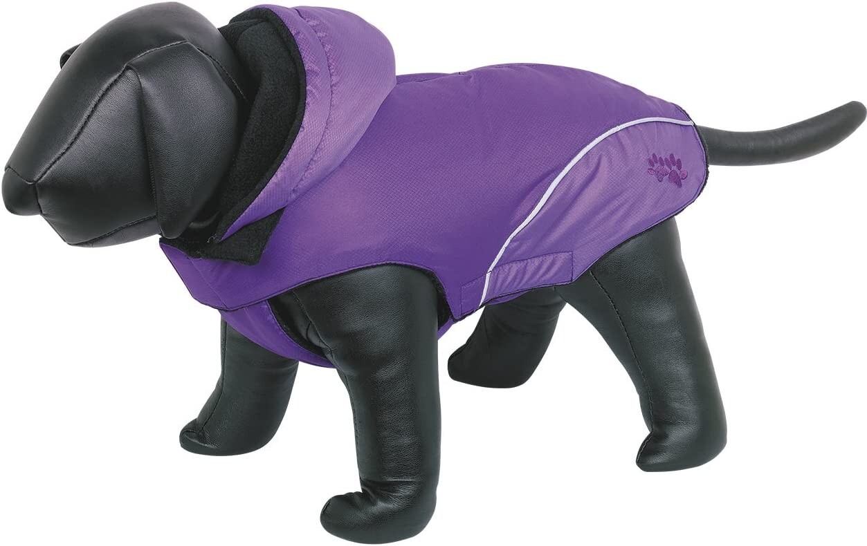 Manteau imperméable chien Nobby mauve 48 cm protège efficacement du vent et de l'eau