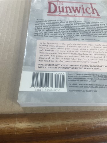 The Dunwich Cycle Chaosium Paperback Call Of Cthulhu Fiction First Edition - Picture 7 of 14