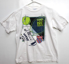 VINTAGE K SWISS TENNIS 7.0 GSX T-SHIRT SIZE M MEDIUM WHITE 90'S USA Made