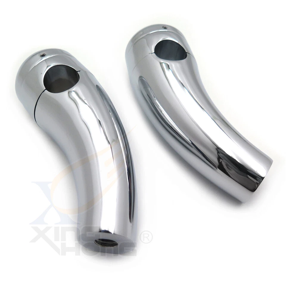 7/8" 22mm Chrome Handlebar Risers Clamp For Honda Harley Yamaha Suzuki Kawasaki - Image 4 of 4