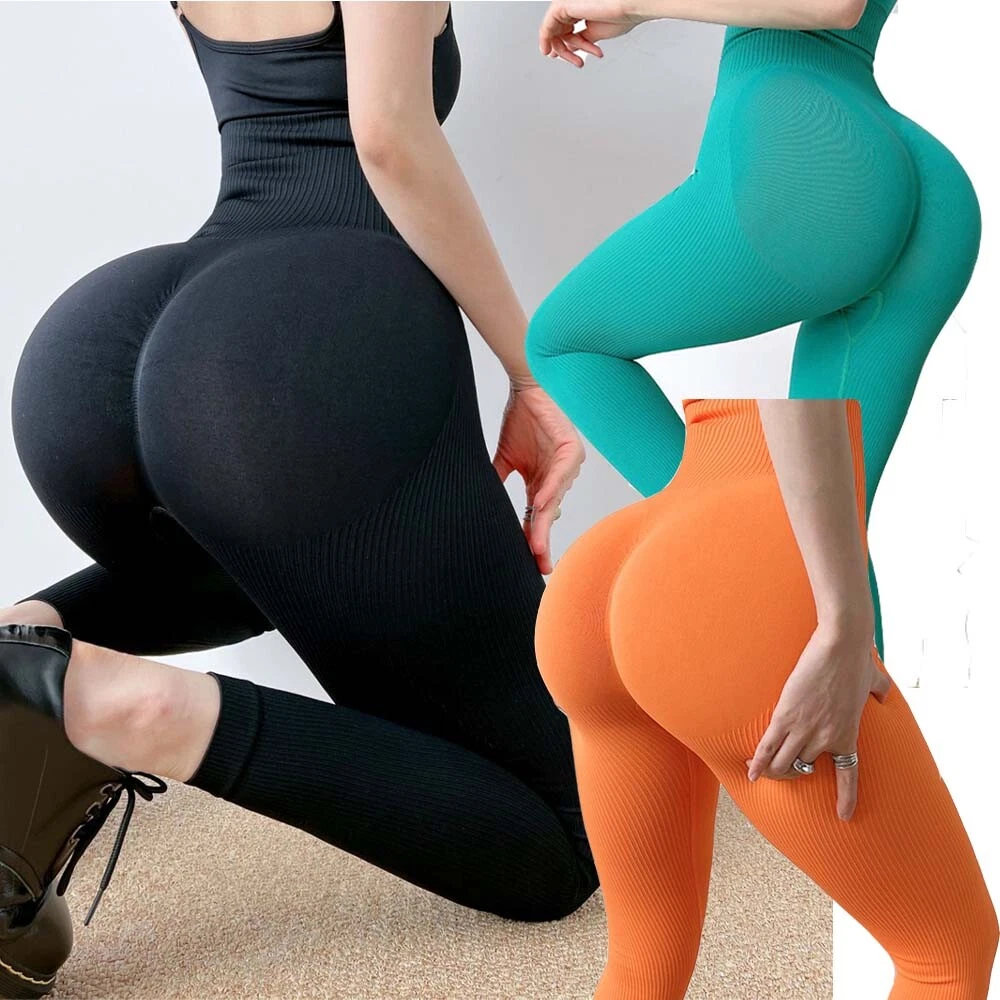 Women Scrunch Butt Lifting Booty Workout Leggings Seamless High