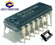 5PCS UA723CN UA723 (Direct Replacement LM723CN LM723)+ Sockets