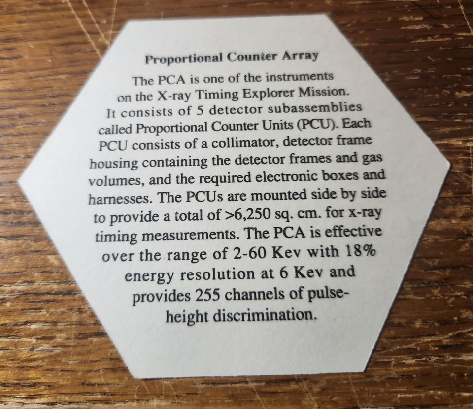 NASA PROPORTIONAL COUNTER ARRAY ( PCA ) - X-RAY TIMING EXPLORER MISSION ...