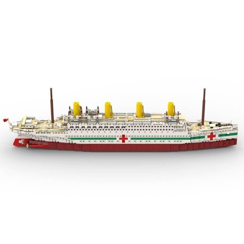 MOC-175744 HMHS Britannic Modern Medical Ship Military 2605 Pieces Good Quality - Picture 6 of 9