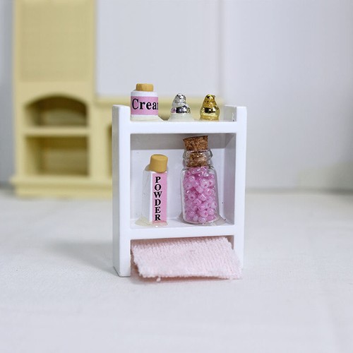 Botellas de perfume en miniatura para casa de muñecas a escala 1:12 portatoallas accesorios de baño - Imagen 7 de 9