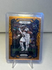 2023 Panini Prizm Nolan Smith Orange Lazer Prizm Rookie Philadelphia Eagles #382