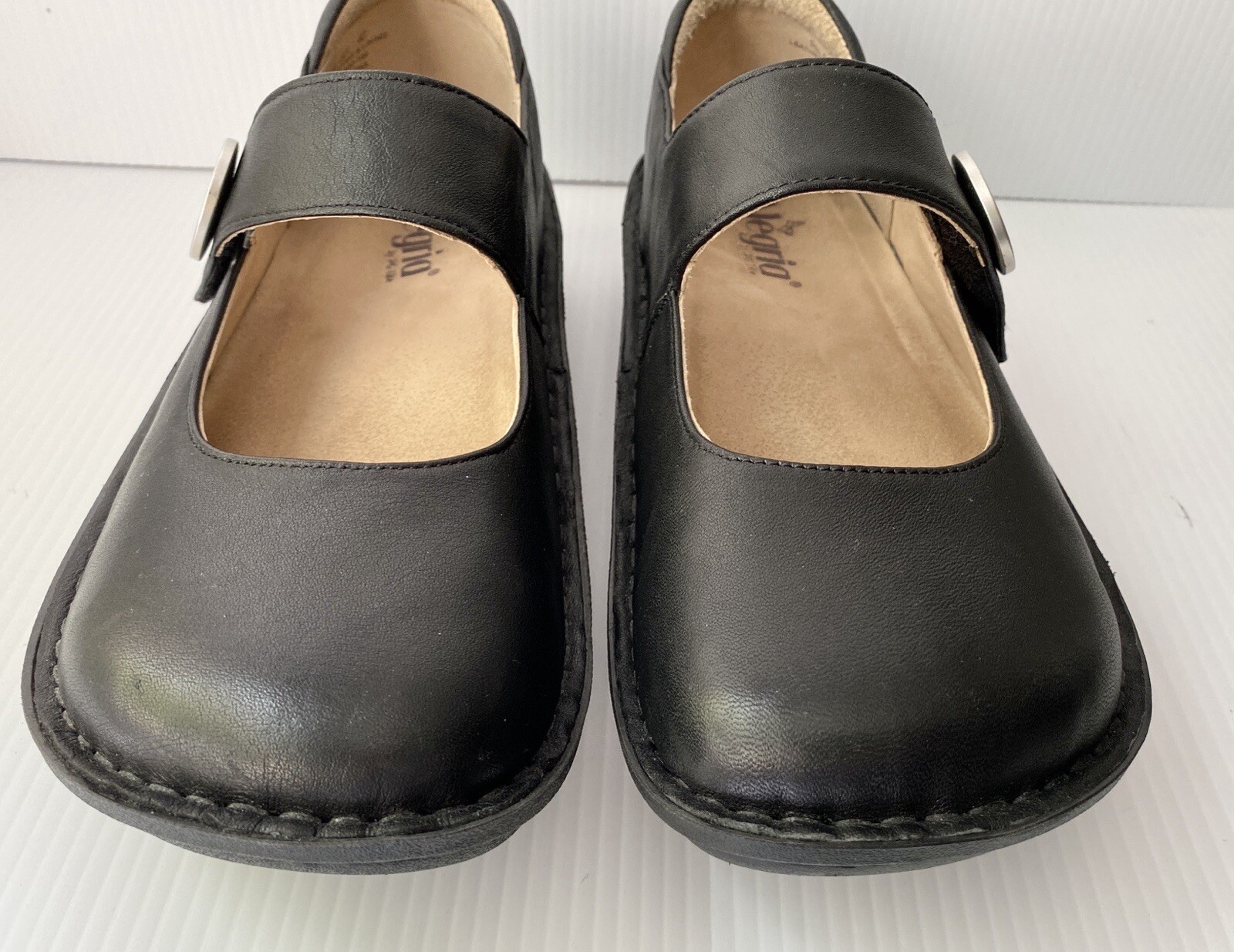 Alegria Paloma black leather Mary Janes women's EU 40… Gem
