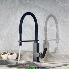 Swivel Spout Pull Down Oil Rubbed Bronze Kitchen Sink Faucet Spray Mixer Taps
