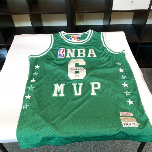 Bill Russell Signed Mitchell & Ness 1964-65 MVP Boston Celtics Jersey PSA DNA - Picture 2 of 9
