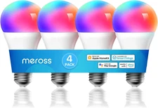 Meross Smart Light Bulb, Smart Wifi LED Bulbs Compatible with Apple Homekit, Sir