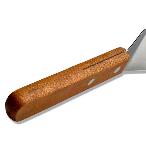 Stainless Steel Pie Server Pizza Spatula Cake Cutter Slicer Wooden Handle - Picture 5 of 7