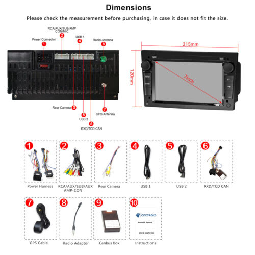 4+64GB Car radio for Opel Astra Corsa Vectra Zafira Android 14 GPS Navi DSP DAB+ - Bild 16 von 16