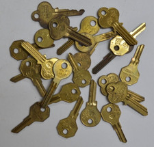 Lot of 23 NATIONAL & COLE-NATIONAL Key Blanks - RARE - 1940's to 1970's Designs