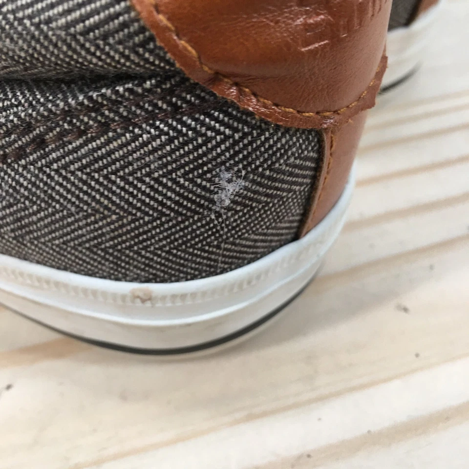 Beverly Hills Polo Club Barco Zapatos Para Hombres 8.5 Gris Punta Redonda Con Cordones Informales Lona Foto 4 de 4