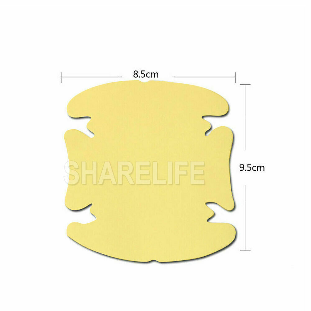 8pcs Invisible Clear Car Door Handle Paint Scratch Protector Guard Film