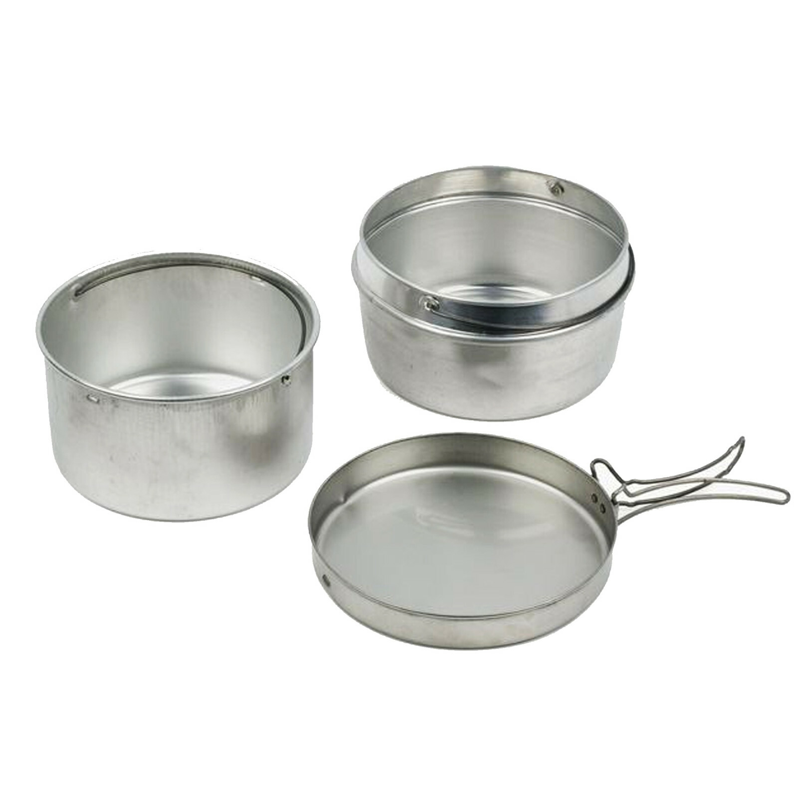 US Cook Set Original Army Military Camping 3 Pieces Hiking Fishing Cooking Pot