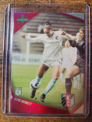 2022 Parkside NWSL Elyse Bennett Target Red Foil Rookie RC #110 KC Current