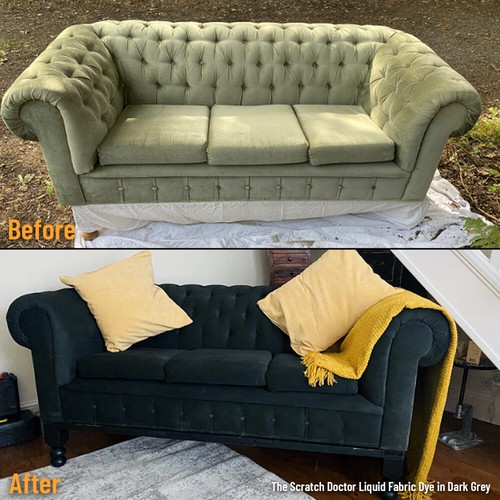 Tinte de tela líquida verde oscuro para sofá, ropa, zapatos y más reparaciones y recolor - Imagen 7 de 12