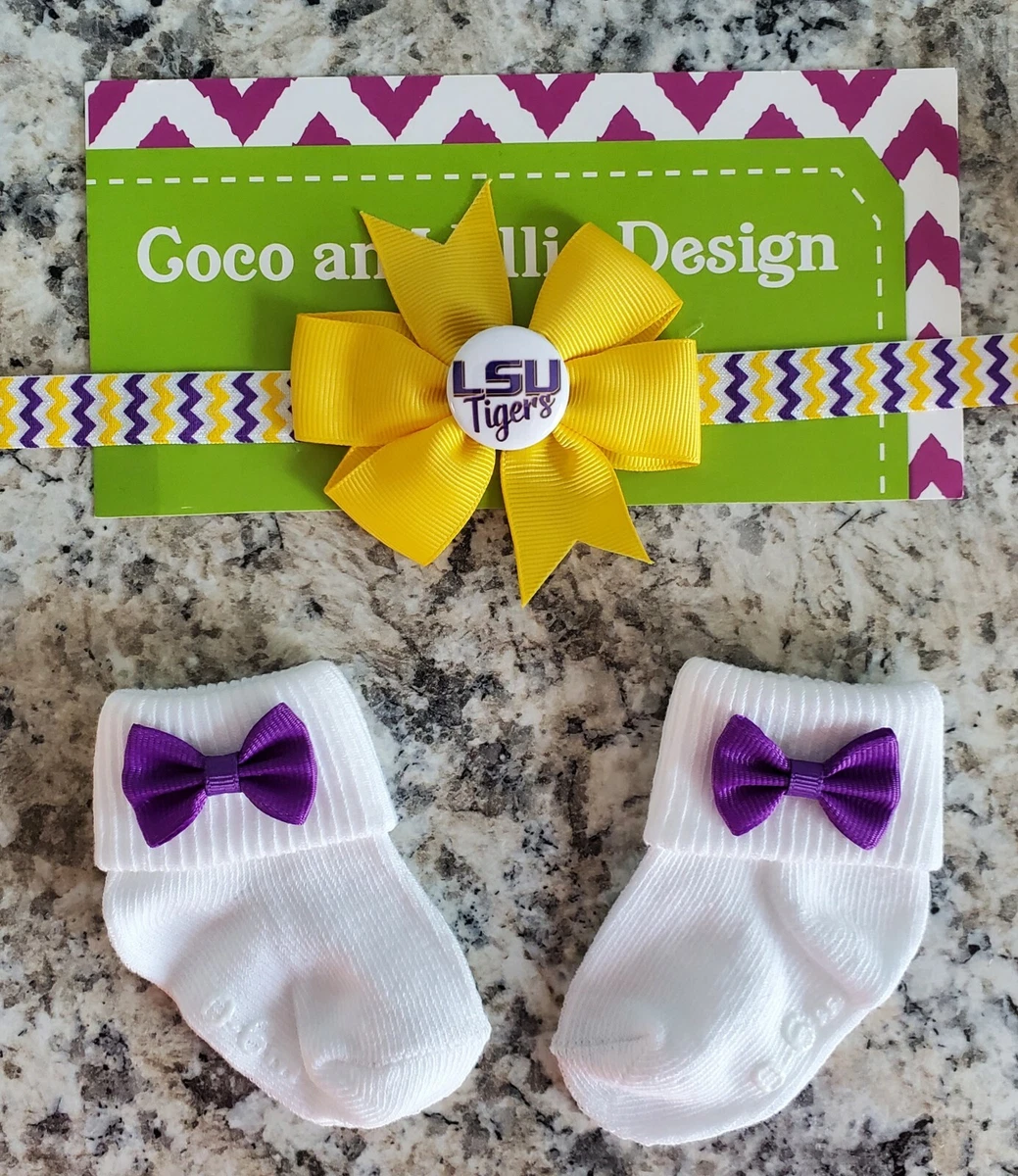 LSU infant/baby outfit LSU baby gift Tigers baby gift girl LSU baby girl |  eBay