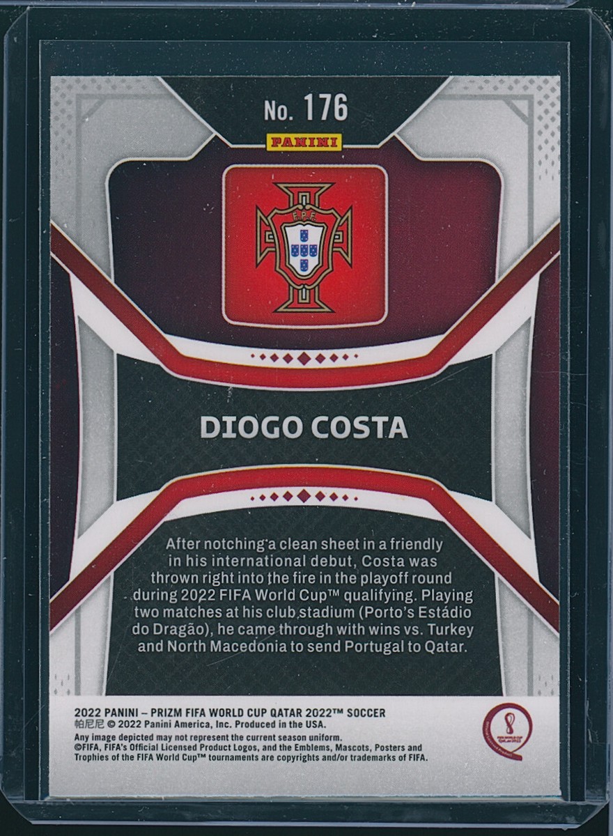 2022 Prizm FIFA World Cup Diogo Costa Portugal Rookie Card AA-2107