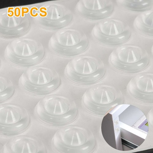 Adhesive Rubber Feet Bumper Stops w/Nip Door Cupboard Drawer Cabinet Kitchen lot - Picture 2 of 12