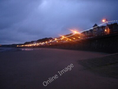 Foto 6x4 Filey Promenade in der Dämmerung Ebbe ermöglichte es mir, diese Nacht zu machen c2009