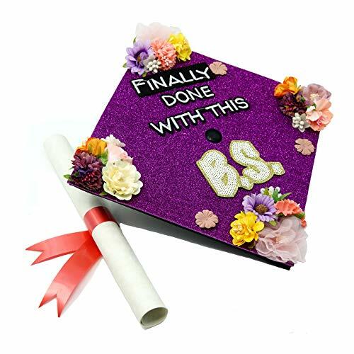 Handmade Graduation Cap Decorations Cap Topper , Finally Done with This B.S. - Picture 5 of 17