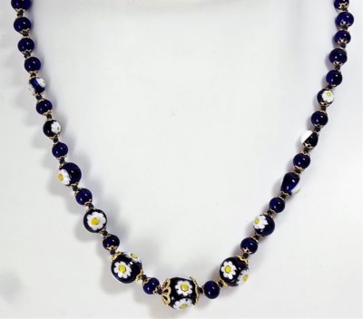 Collana Donna Margherita Antica Murrina Vetro di Murano Made in Italia Art v563