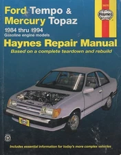 1984-1994 HAYNES FORD TEMPO, MERCURY TOPAZ REPAIR SERVICE MANUAL 36078 (522)