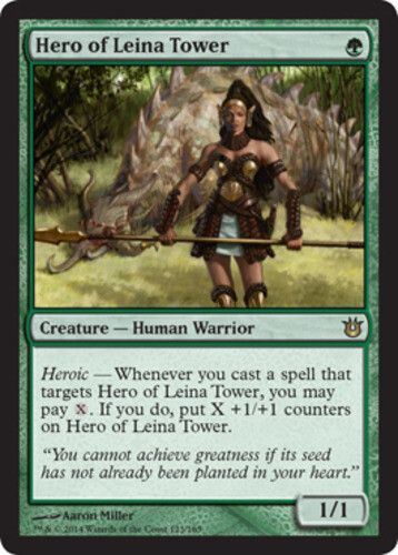 Hero of Leina Tower - Foil ~ Moderately Played Born of the Gods MTG Magic Ultima - Picture 1 of 1