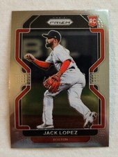 2022 Panini Prizm Baseball Jack Lopez Tier II Base Rookie Card #207 Red Sox Rc