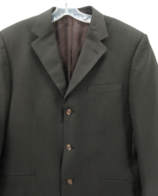 VINTAGE Versace Sport Coat Men 42 Gray Classic V2 Blazer Wool Silk