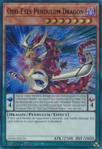 Odd-Eyes Pendulum Dragon - LEDD-ENC01 - Ultra Rare - 1st Edition x3 - Near Mint