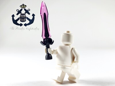 LEGO Minifigure Black Weapon Great Sword Pink Blade 1996pb02
